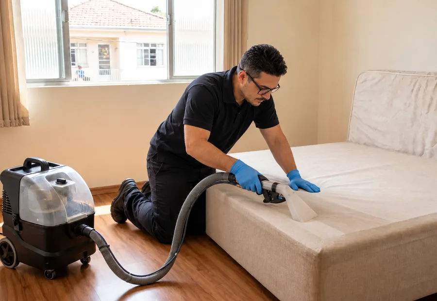 Limpeza de box e baú de cama em Sete Lagoas: Box da cama também suja: limpeza em Sete Lagoas